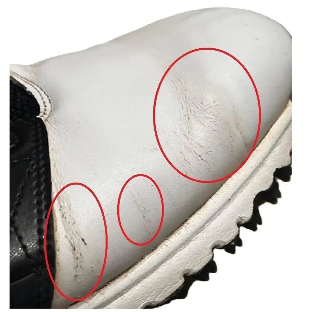 Footjoy Contour Fit Golf Shoes Mens Size 8 Soft Spike 54091 White/Blk